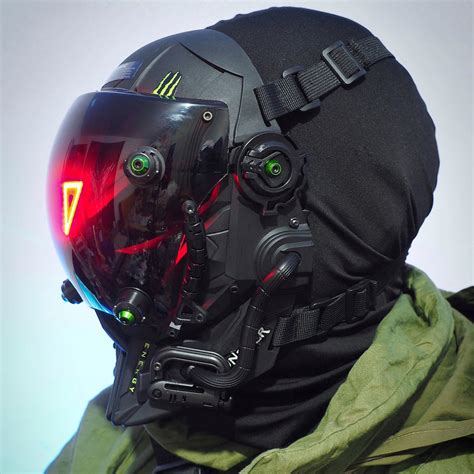 techwear helmet|cyber tech wear helmet.